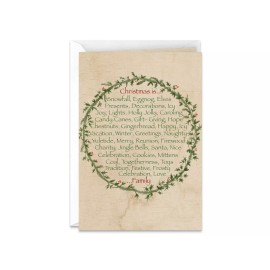Handmade Christmas Descriptive and Thoughtful Handmade Greeting Card For Family