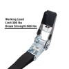 XSTRAP STANDARD Ratchet Tie Down Straps 4 Pk 10 Ft-