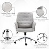 Vinsetto Velvet Home Office Chair, Tufted Height Adjustable Computer Desk