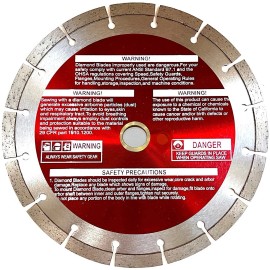 pro right industry 9'' Segmented 12mm Diamond blade fits Stihl TSA 230 CutQuik Cordless Cut - 5