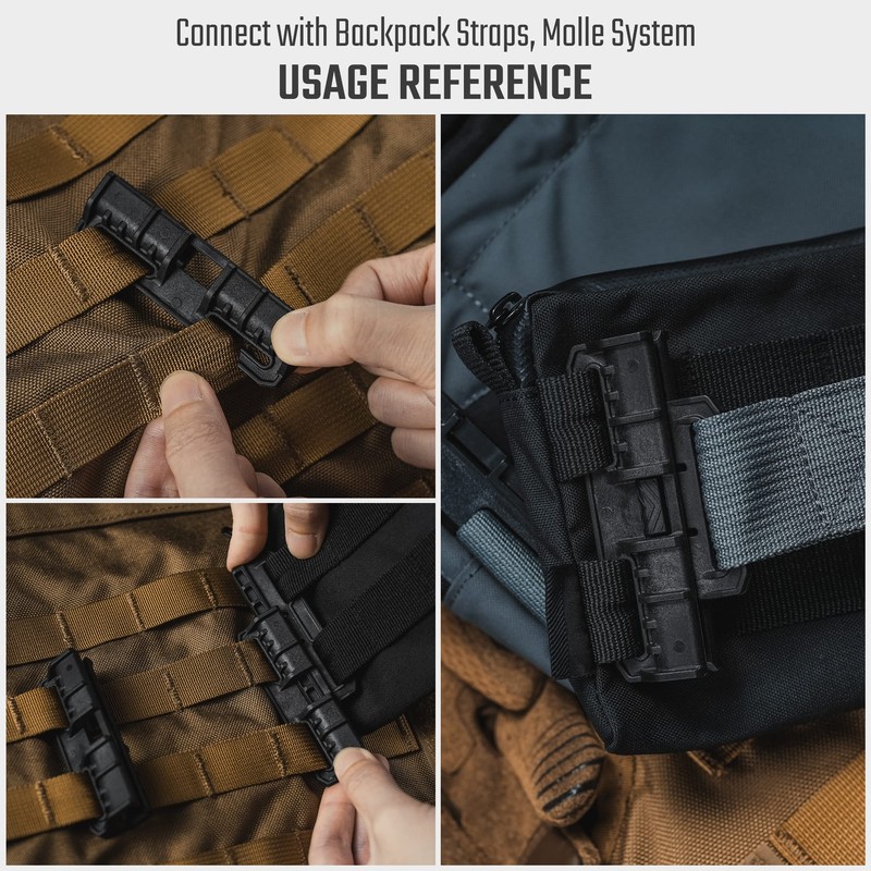 TACTICAL GEEK TGCodeG5/G6 Pack of 2 Molle Accessories Removable Molle