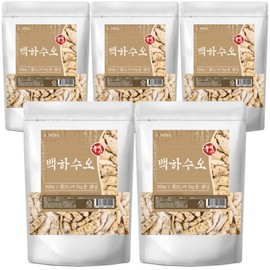 Domestic dried white sesame cucumber, 500g, 5 pieces of native dried cucumber / 국산 말린 백하수오 백수오 500g 5개 토종 하수오