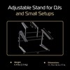 Headliner Covina Portable Dual DJ Controller Stand; Adjustable and Durable