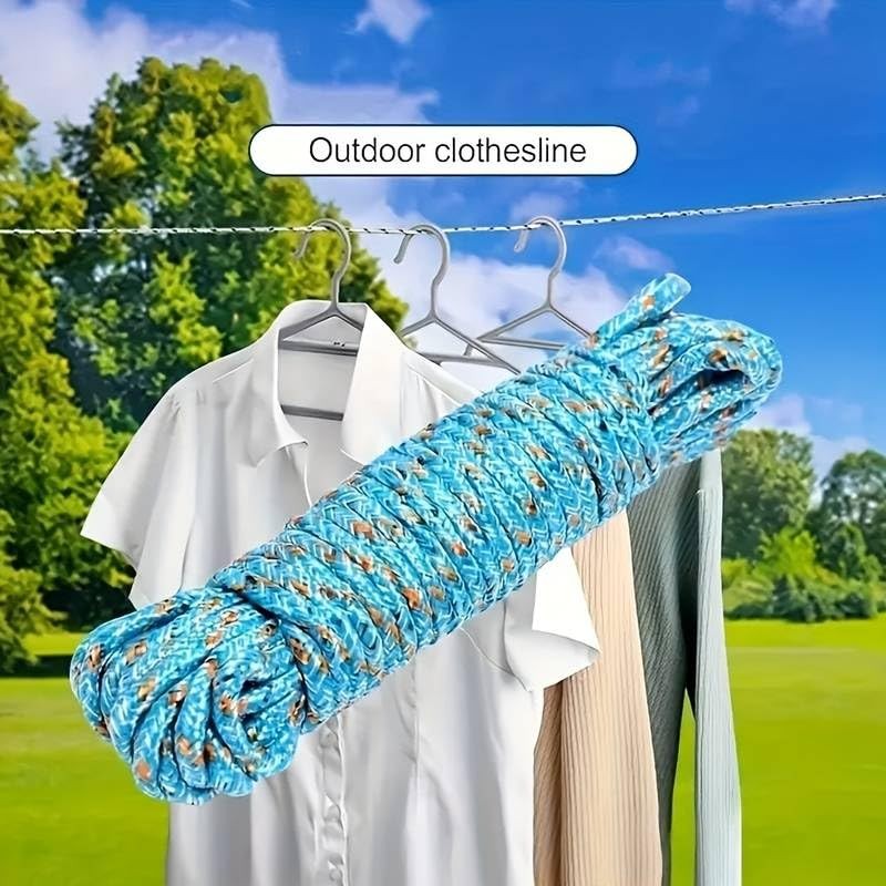 32ft Household Nylon Rope Indoor Outdoor Washing Line Clothes Quilt