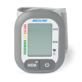 Medline Plus Digital Wrist Blood Pressure Monitor 13.5 cm to 21.5 cm