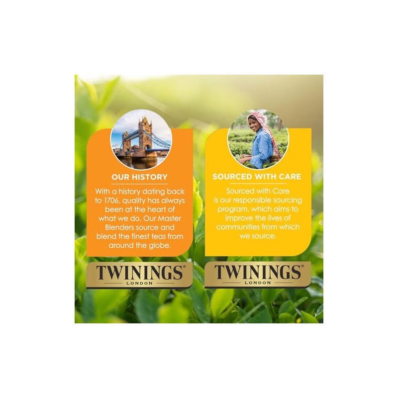 Twinings té de granada y frambuesa de hierbas, 40 unidades