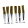 FOMIYES Set of 6 3.5ml Golden Empty Lip Gloss Tubes
