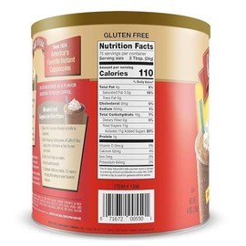 Mocha Cappuccino - Instant Cappuccino Mix - 99% Caffeine Free, Mocha Mix - 4 lb. can (64 oz.)