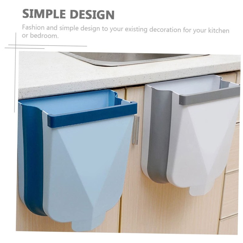 Levemolo Creative Wall Mounted Folding Trash Can Versatile Trash Container