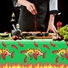 3 Pieces Plastic Chili Tablecloth Pepper Table Cover Cinco De