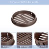 sourcing map 12Pcs 80mm/3.15" Circular Soffit Air Vents, Plastic Soffit