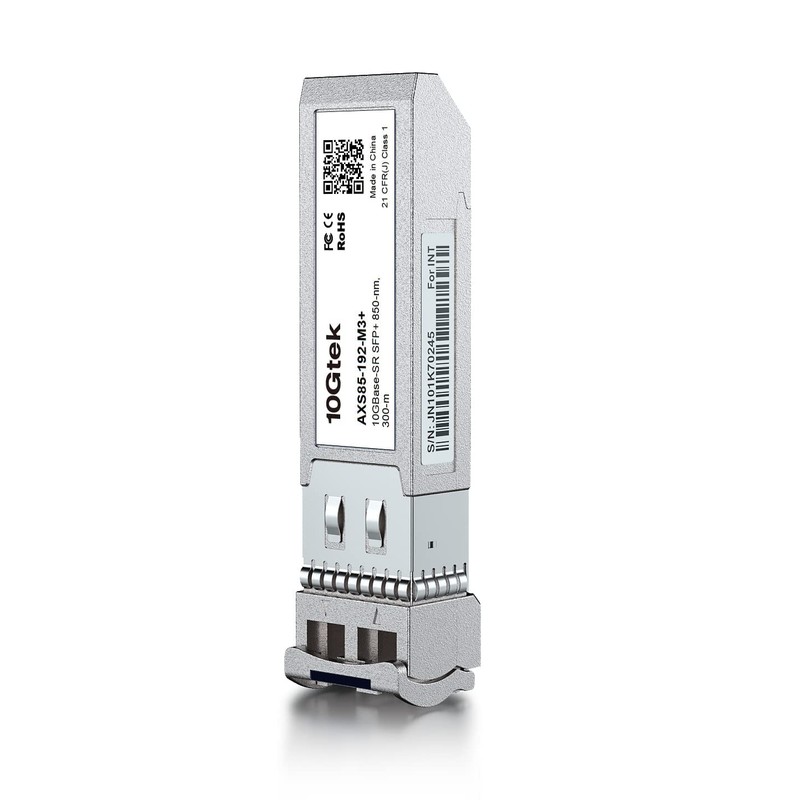10Gtek Industrial Grade 10GBase-SR SFP+ Module, 10G 850nm MMF, Max