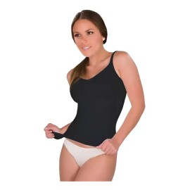 Faja Camiseta Moldeadora Negra Body Siluette Control Abdomen y Espalda Talla S