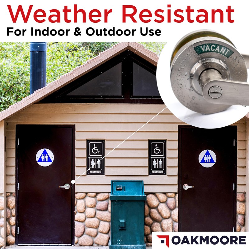 OAKMOORE Commercial Door Handle | Vacant Occupied & Commercial Restroom