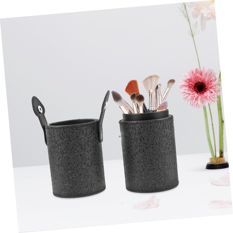 SAFIGLE Makeup Brush Canister Elegant Tool Storage Case for Professionals