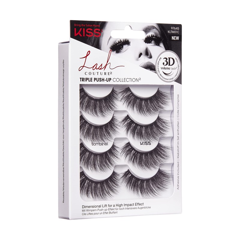 KISS Lash Couture Triple Push Up Collection Multipack Lashes -