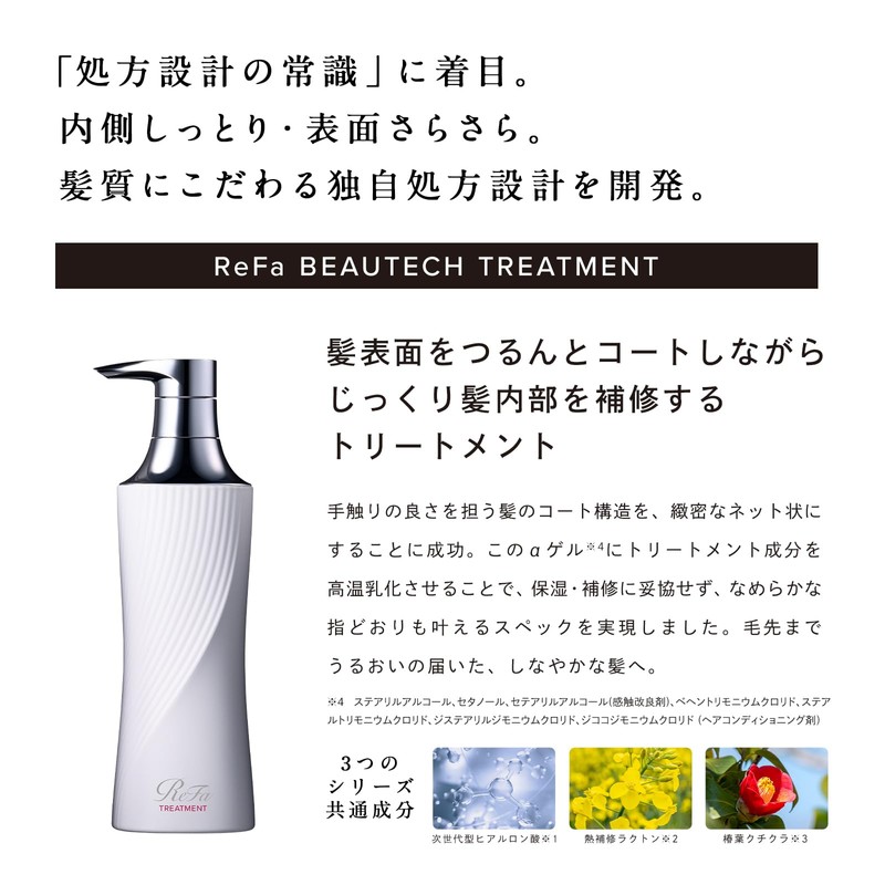 ReFa Beautech Shampoo Treatment, Genuine Refill, Hyaluronic Acid, Moisturizing Gloss