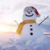 Great Papers! Snowman Sunset Holiday Letterhead, 8.5" x 11", 80
