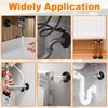 1/2 inch Outer Diameter Flange Water Pipe Cover Decoration Black