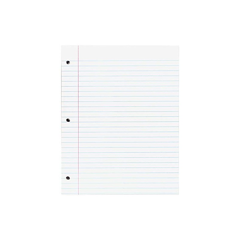 Pacon Composition Paper, 8 1/2"X11", 500 Sheets, White, PAC2402