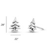 Boma Jewelry Sterling Pine Evergreen Tree Stud Earrings