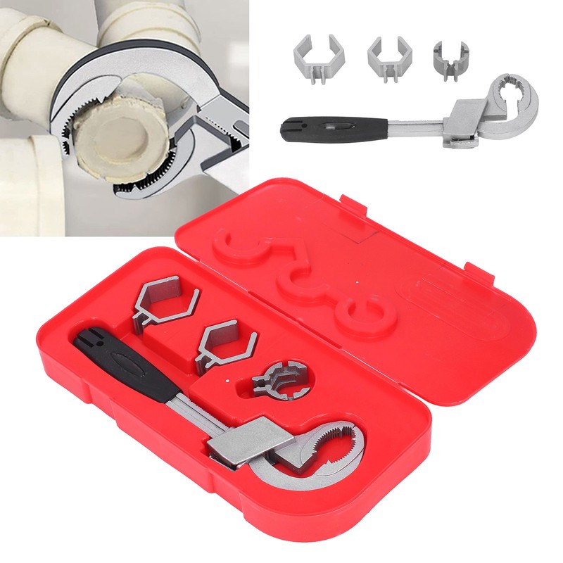 Multifunctional Wrench Double Ended Adjustable Opening Aluminium Alloy for Basin