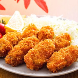 Hiroshima Prefecture Oyster Fry with Clothes, 17.6 oz (500 g), 20 Oysters, Fried Oysters, 20 Pieces