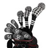 Knitted Wedge Golf Iron Headcovers 7 PCS Club Protector 48,50,52,54,56,58,60