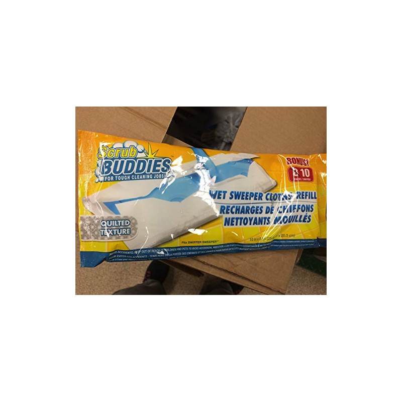 Scrub Buddies - Wet Sweeper Cloths Refills - Pack of