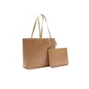 Lacoste NF4344ZE Jelly Coated Canvas Medium Tote Bag, beige