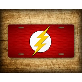 SignsAndTagsOnline.com The Flash Lightning Bolt License Plate Thunder Strike Auto Tag Superhero!