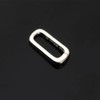 925 Sterling Silver Long Rectangular Spring Bail Connector Clasp 13.5mm