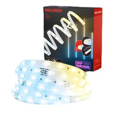 BRILONER - your Panel LED Strip Extension Set, CCT Warm White to Cold White, Remote Control, LED Strip, Room Decoration, LED Strip, Accessories Acoustic Panels, Light Strip, 2.6 m, White