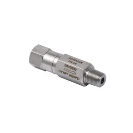 DAIRAZAN In-line Ball Check Valve - Stainless Steel 316 One Way (SS316, 1/4"NPT MxF)