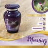 Beautiful 2.9" Hummingbird Keepsake Urn with Premium Gift Box, Velvet