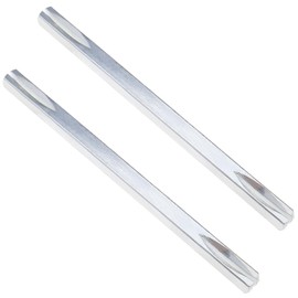 Be In Your Mind Pack of 2 Door Handle Spindle Bar Solid Steel Mounting Pin Spindle Bar Slotted Square Bar for Door, 8 mm x 140 mm