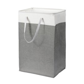 PATIKIL 75L Laundry Basket, Large Collapsible Laundry Hamper Freestanding Waterproof Clothes Hamper with Easy Carry Handles for Bathroom Bedroom Dorm, Grey