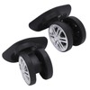 ZAWELIYO 1 Pair Suitcase Casters, PP PET Luggage Swivel Wheels