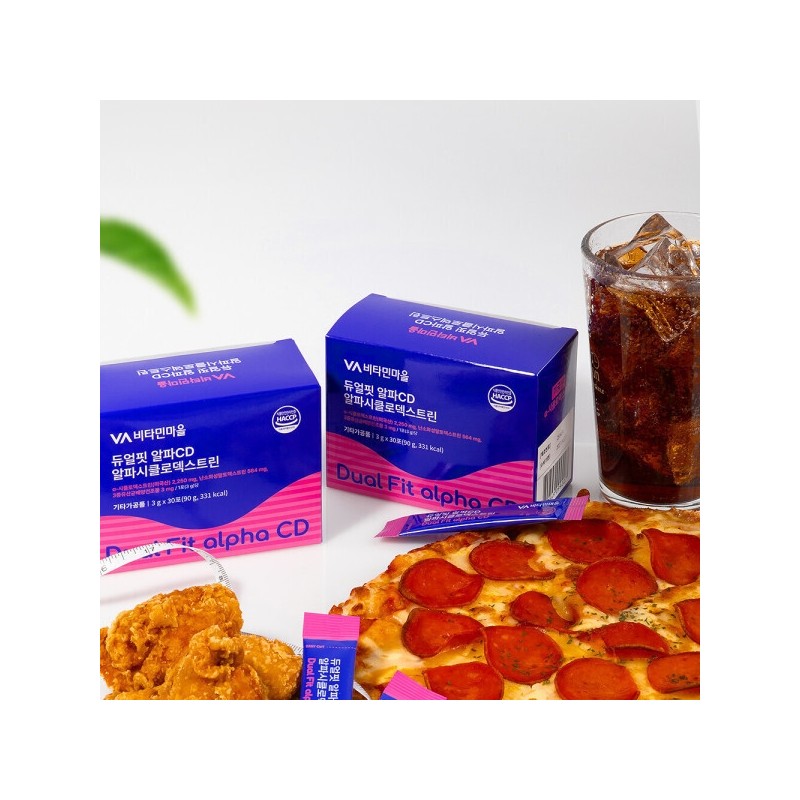 Dual Fit Alpha CD Alpha Cyclodextrin 3 boxes, total 90