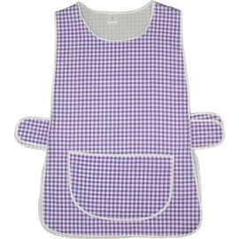 Kentex Online Womens (2 Pack) Home Work Tabard Apron Single Large Pocket Side Fastening Tabards (OS, Purple)