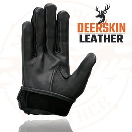 Men's Deerskin Driving Gloves w/Holes in Knuckles