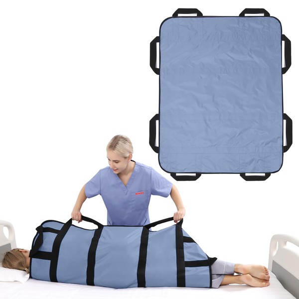 NIHAO Draw Sheet with Handles Positioning Bed Pad Washable 43"