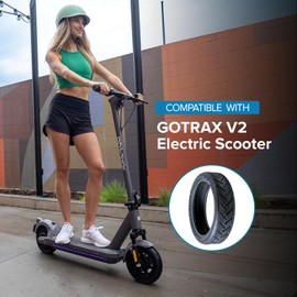 AlveyTech 50/75-6.1 (8.5"x2") Pneumatic Tire for GOTRAX Electric Scooter - Replacement Tires for GOTRAX Apex LE/XL, G2/G3, GXL/GXL V2, XR Elite, XR Ultra Urban Scooters for Adults (8.5"x2")