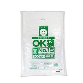 Okura Industry OK Standard Bags #30 No. 15, 0.03 x 300 x 450 mm, 100 Sheets