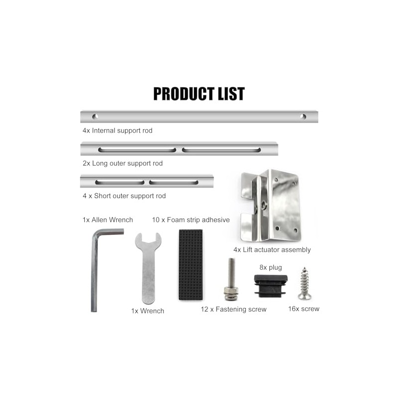 2-Pack Upgraded Undermount Sink Bracket, Undermount Sink Support Kit(Telescopic Length