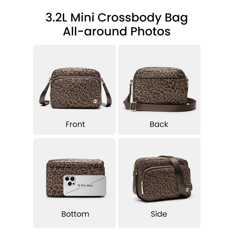 MEXS Small Crossbody Bag for Women, Mini Travel Casual Cross