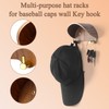 yunmanqiji 2 Pack Cowboy Hat Rack, Wooden Satin Finish Hat