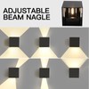 Mille Lucciole 12W 4Pack Outdoor Wall Lights Exterior/Interior,LED Black Outdoor