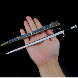 Azlink Jon Snow Longclaw Sword GOT 1/6 21cm /8.27" Martial Arts Game Collection Keychain Gift Party Supplies Letter opener Desk Decoration
