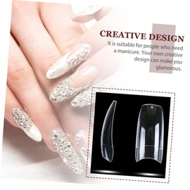 FRCOLOR 1000pcs Press on Nails Nail Art Practice Hand Kit Natural Comfortable False Nail Tips for Diy Manicure